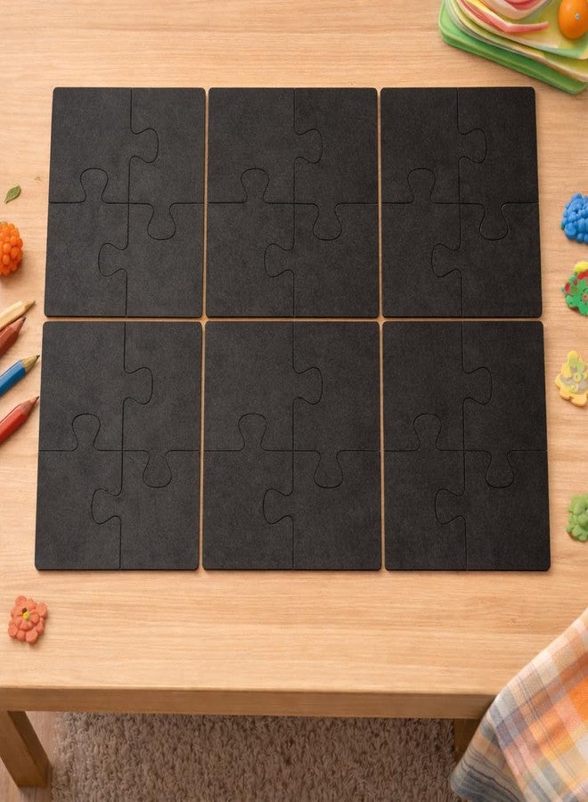tinywalk Wooden Jigsaw Puzzle Set of 6 for Kids | Pack of 6 Puzzles with 4 Pieces Each | Learning Toy for 2 3 4 5 Year Old Boys & Girls | Animal & Jungle Theme - Image 4
